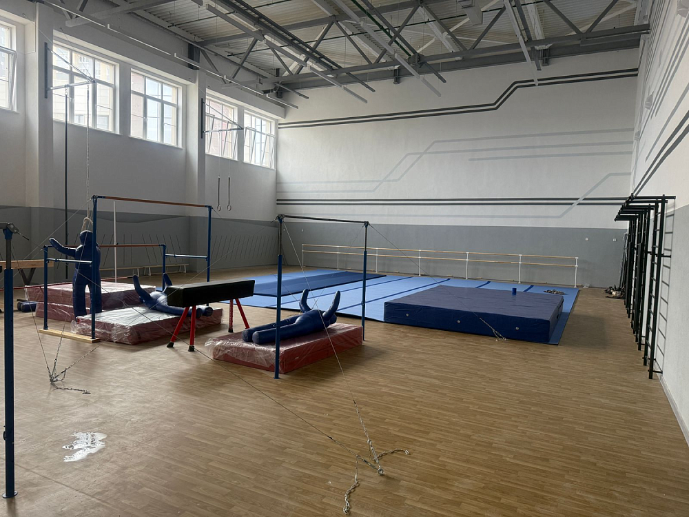 Многопрофильный лицей имени Циолковского, г. Липецк (зал гимнастики)